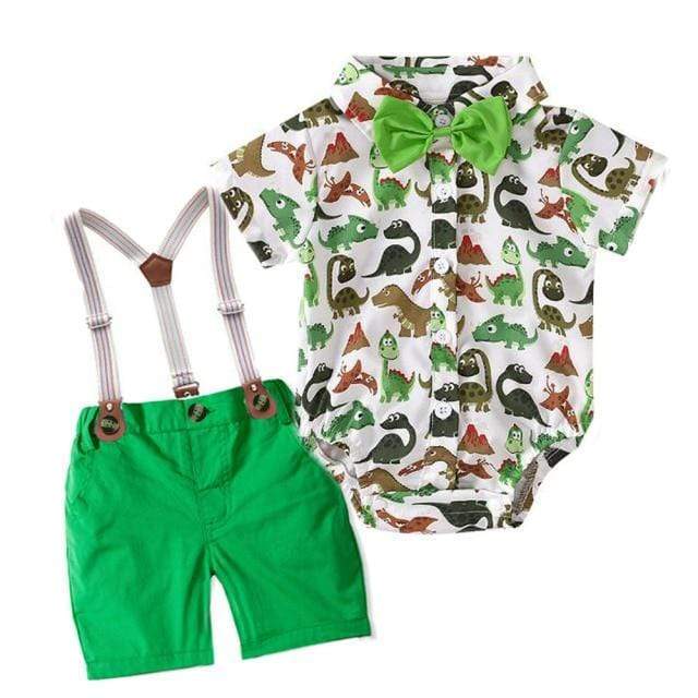 Blue / 12M Summer Dinosaur Printed Clothes