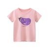 ht9327 pink / 7T Summer Fashion Girls T-shirt C
