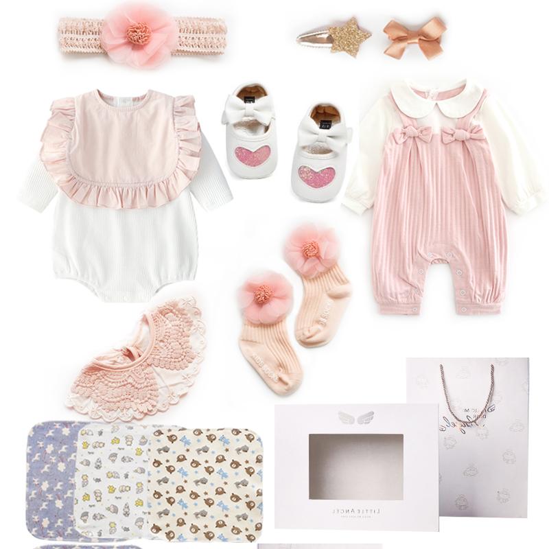 59cm (0-3 months baby) / Cute long-sleeved gift box Summer Gift Set