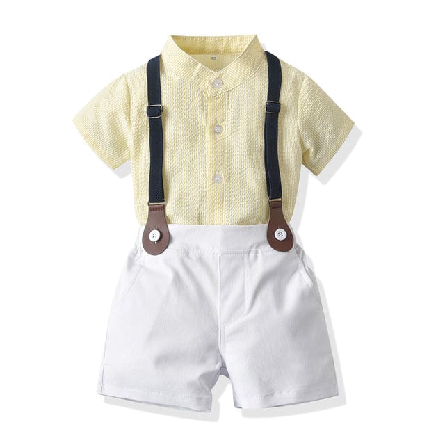 yellow-boy / 3T Summer Plaid Brother and Sister