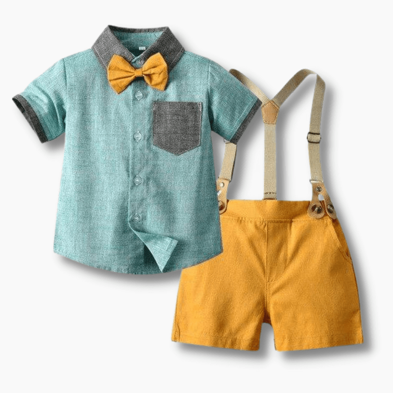Boy's Clothing Summer Tie And Suspenders
