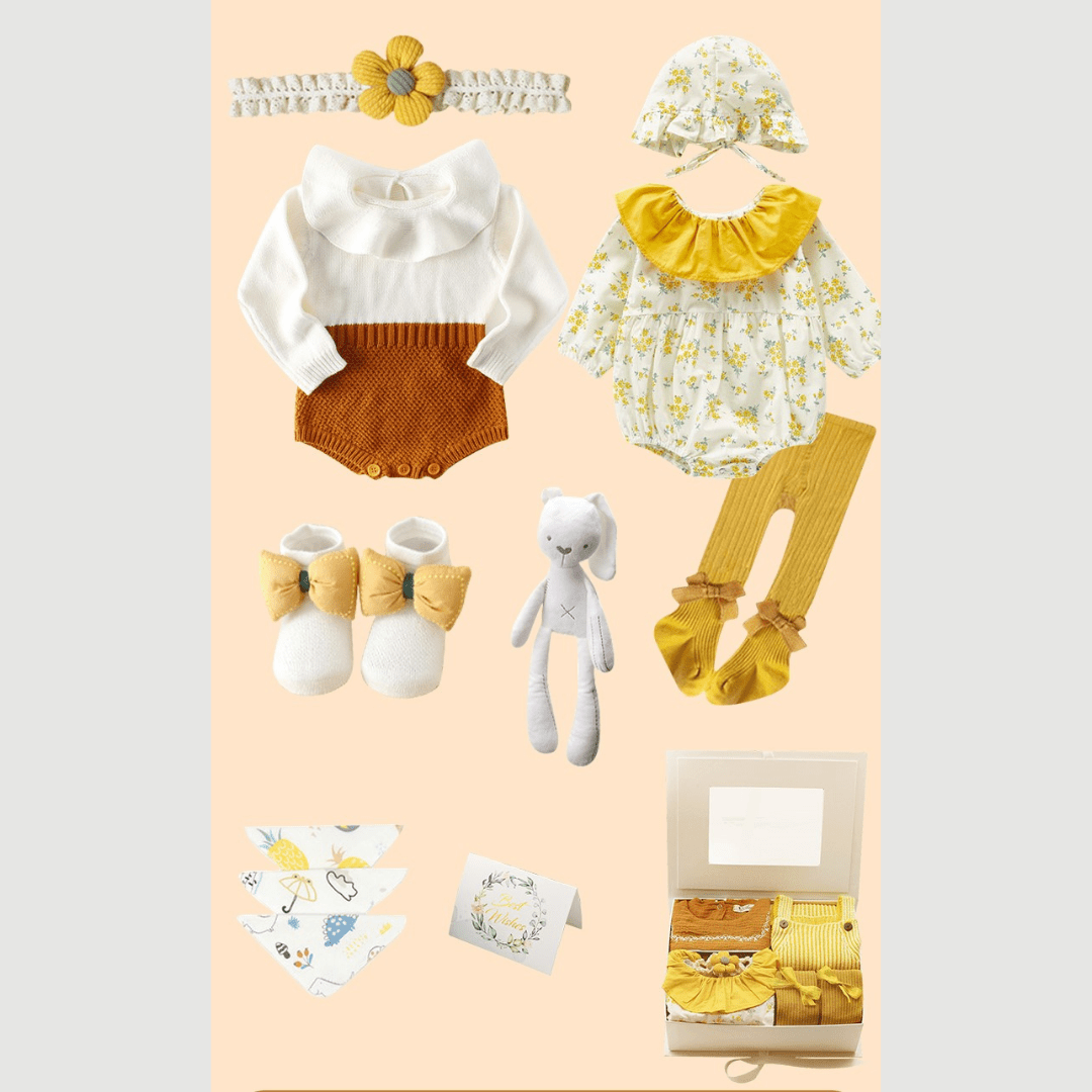 Gift Set 3-6M / Set C Sunflower Baby Gift Set