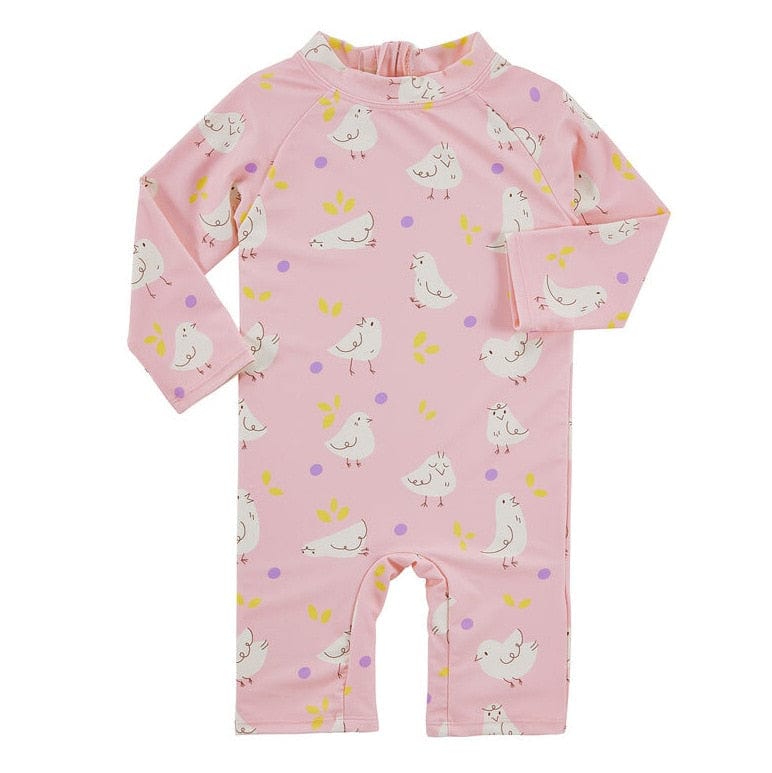 pink bird / 1-2Yrs Surfing Suit Toddler Swimwear