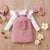 Girl's Clothing Suspender Skirt and Headband