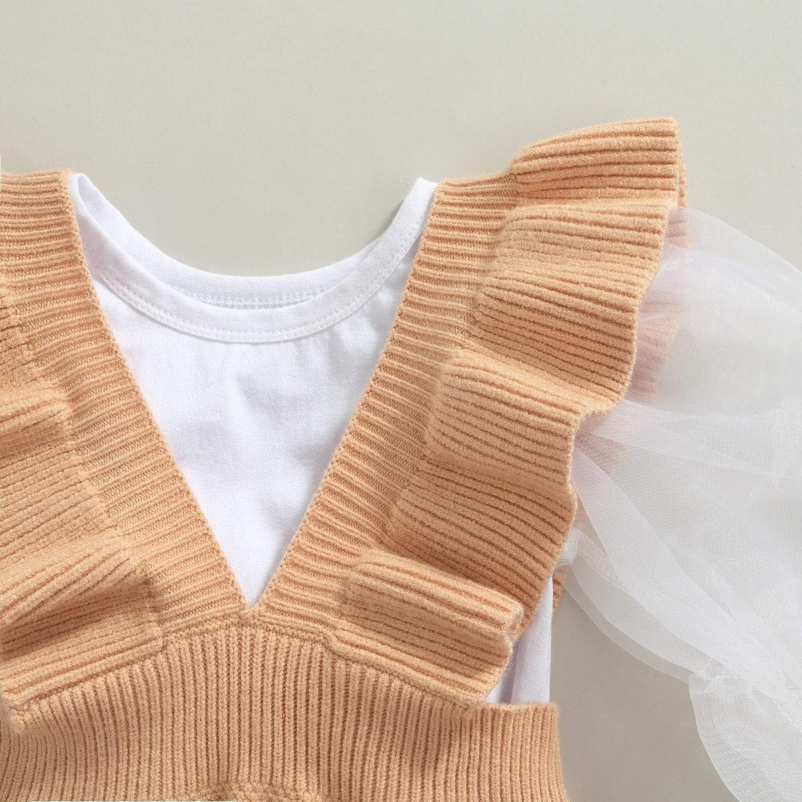 Girl's Clothing Sweater Suspender Skirt