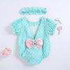 Girl&#39;s Clothing Sweet Blue Baby Rompers +Headband