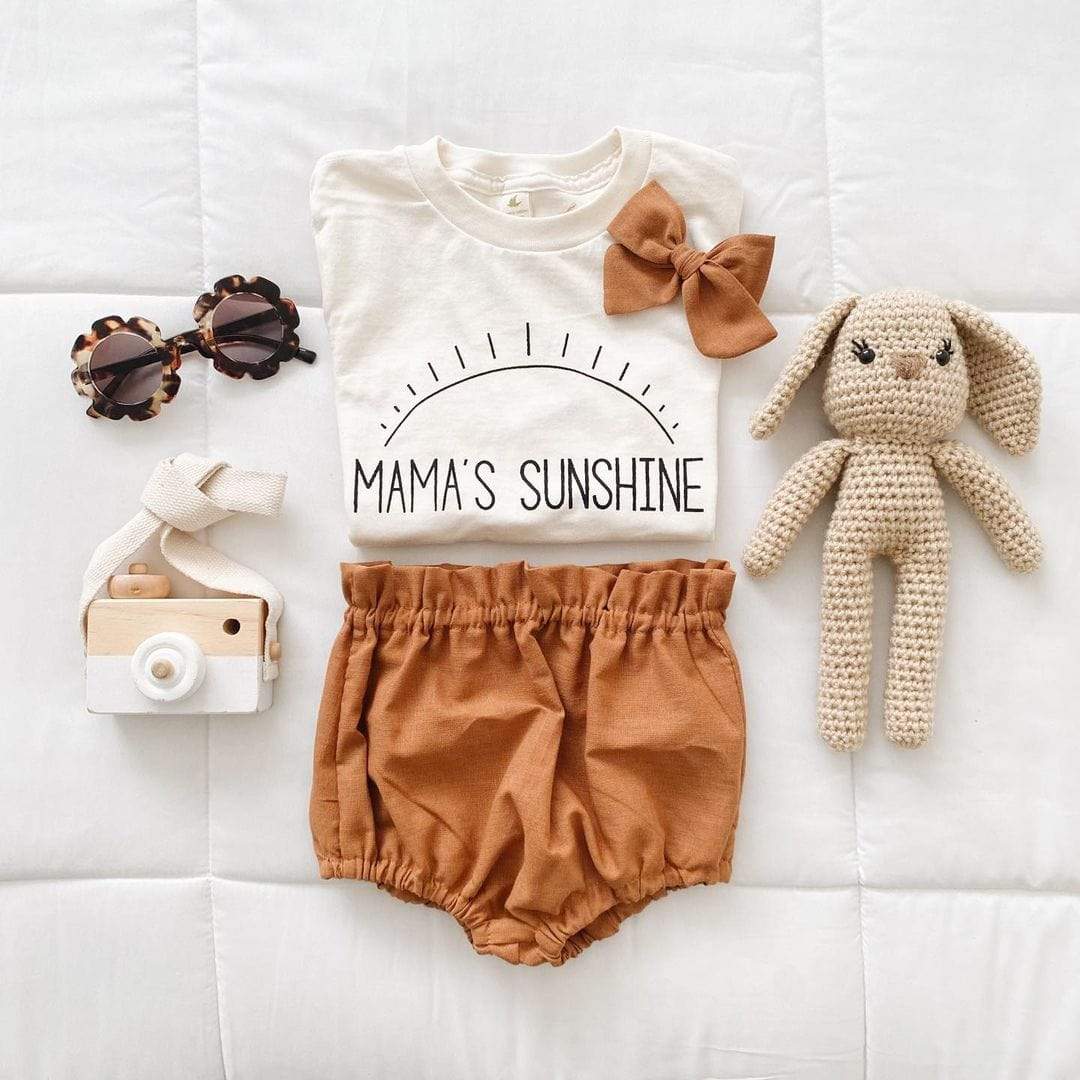 Girl's Clothing T Shirts Tops Ruffles Shorts