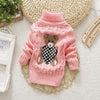 Girl&#39;s Clothing Light pink / 2T Teddy Knitted Turtleneck Sweater