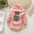 Girl's Clothing Light pink / 2T Teddy Knitted Turtleneck Sweater