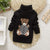 Girl's Clothing Black / 8T Teddy Knitted Turtleneck Sweater