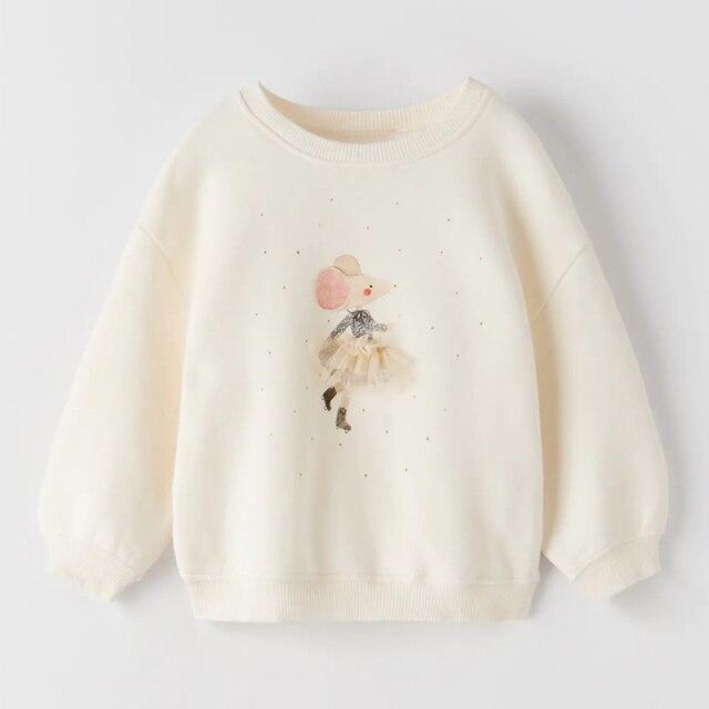 6766 Terry Cotton / 2T (90) / China Terry Cotton Girls Sweater Hoodies