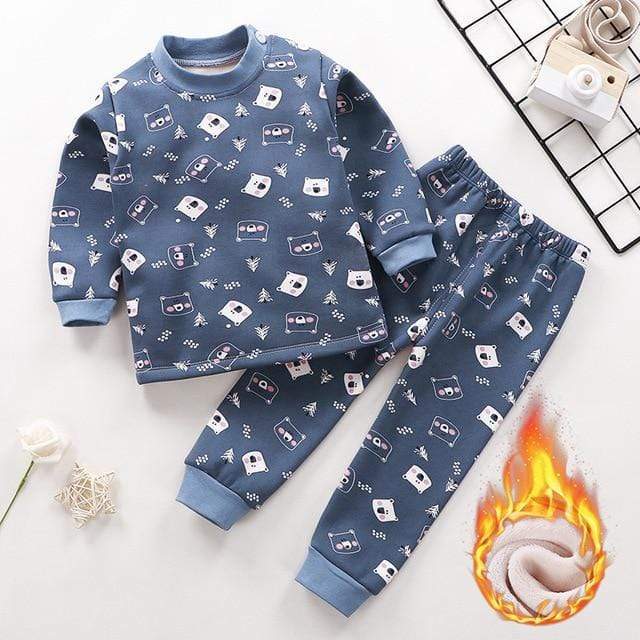Style 5 / 4T Thicken Pajama Sets Cartoon