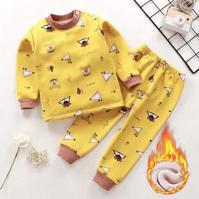 Style 18 / 4T Thicken Pajama Sets Cartoon