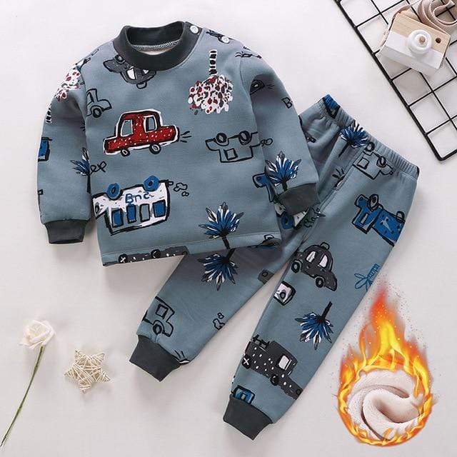 Thicken Pajama Sets Cartoon