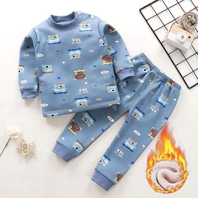 Style 3 / 4T Thicken Pajama Sets Cartoon