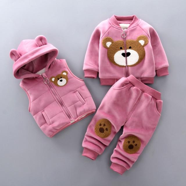 Boy's Clothing Pink 2 / 18M Thick Children Sweater Set