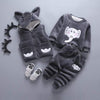 Boy&#39;s Clothing gray 5 / 3M Thick Children Sweater Set