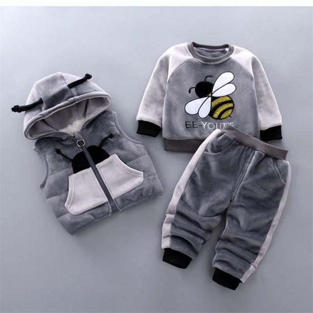 Boy's Clothing Gray / 3T Thick Children Sweater Set