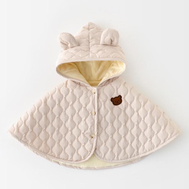 beige / M 0-2 Y Toddler Bear Cloak