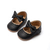 black / 7-12 Months Toddler Bowknot Non-slip Shoes