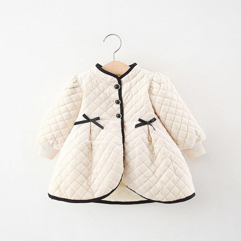 Beige / 24M Toddler Girl's Padded Coat