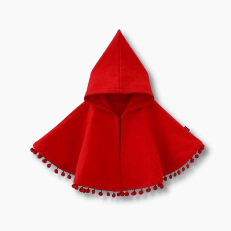 Girl's Clothing Toddler Girls Red Hooded Cape
