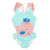 Girl's Clothing Blue pink Fish / 8T Toddler Patterned Swimwear