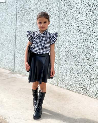 Girl's Clothing Trendy Plaid Outfit