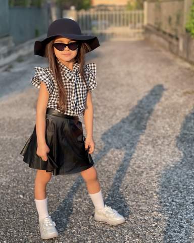 Girl's Clothing Trendy Plaid Outfit