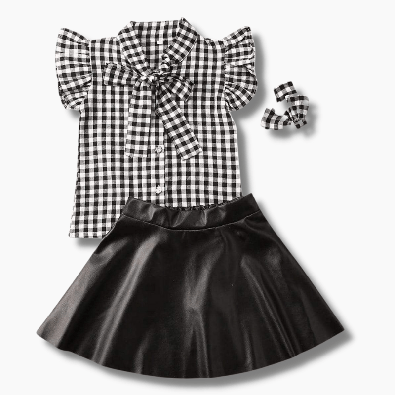 Girl's Clothing Trendy Plaid Outfit