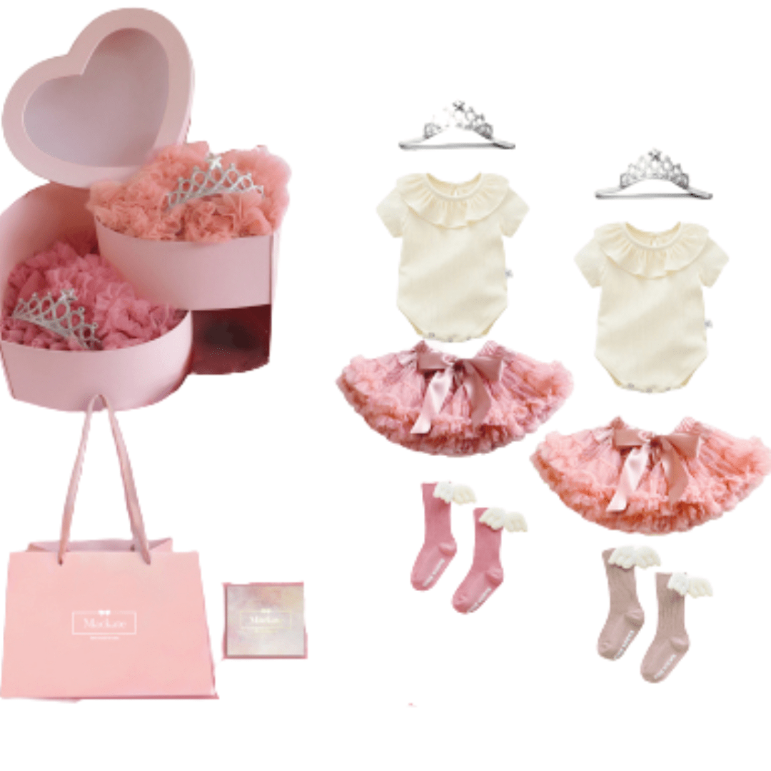 Twin Baby Girl Gift Set