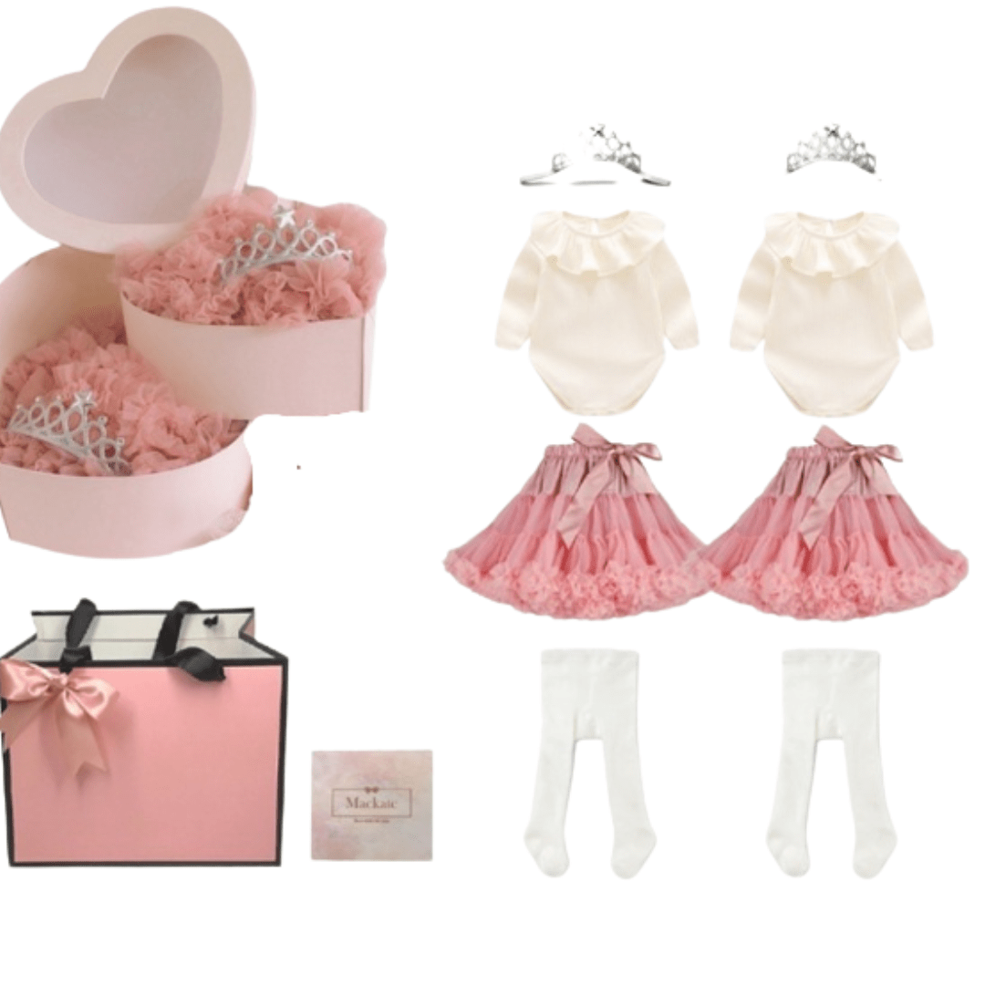 1-3M / A Twin Baby Girl Gift Set