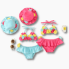 Two Piece Floral Swimsuit with Hat