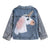Girl's Clothing Sky Blue Unicorn / 7T Unicorn Denim Embroidered Jacket