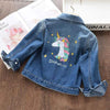 Girl&#39;s Clothing Blue Unicorn / 5T Unicorn Denim Embroidered Jacket
