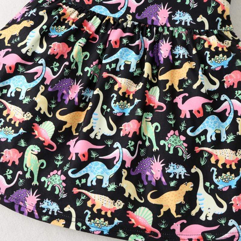 Girl's Clothing Unicorn Dinosaur  Dress