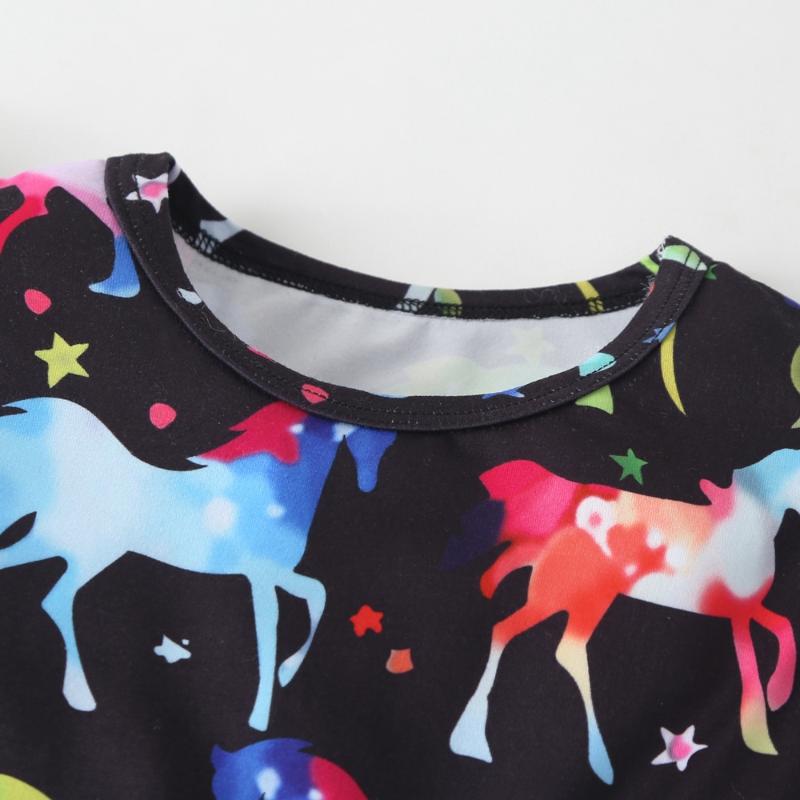 Girl's Clothing Unicorn Dinosaur  Dress