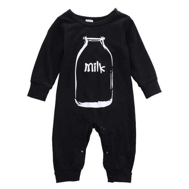 black / 0-3 months Unisex Romper Jumpsuit