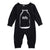 black / 0-3 months Unisex Romper Jumpsuit