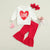 Valentines Days Baby Girls 3pcs Clothes