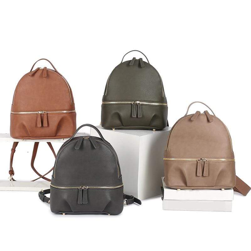 backpack purse vegan leather The Mini Mum Bag Set Green