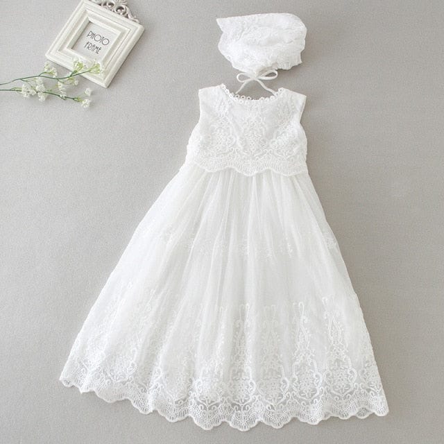 6130 / 18M / China Vintage Baby Girl Dress Baptism Dresses