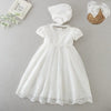 9775 with headband / 12M / China Vintage Baby Girl Dress Baptism Dresses