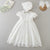 9775 with headband / 12M / China Vintage Baby Girl Dress Baptism Dresses