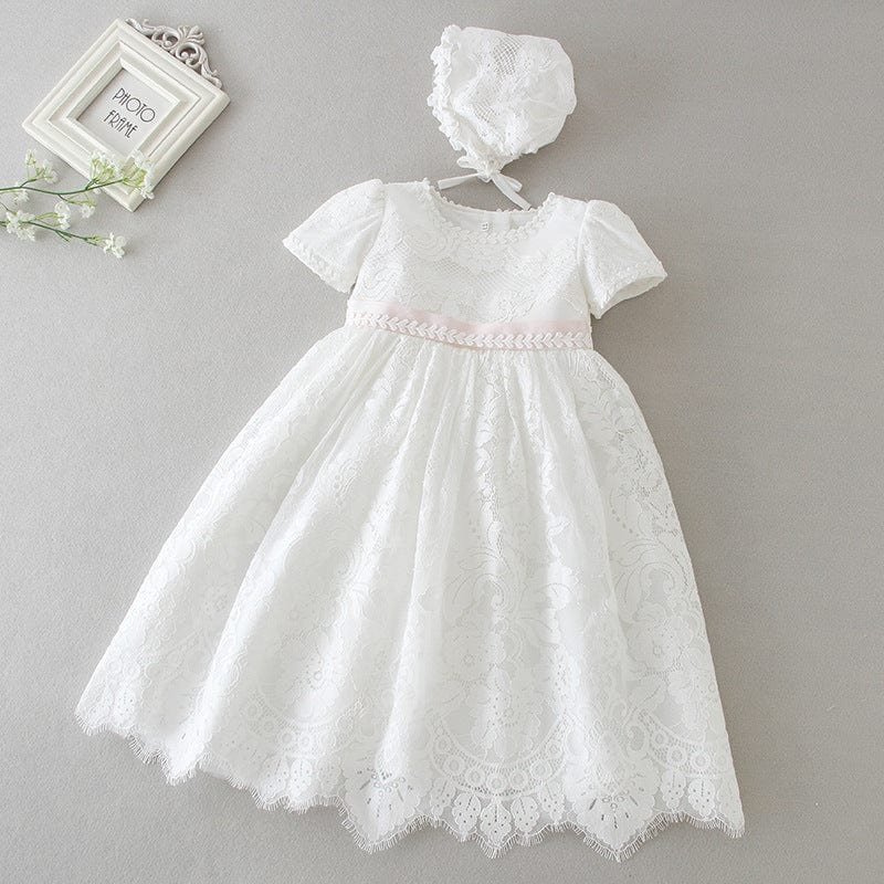 Vintage Baby Girl Flower Dresses, E / 6M Vintage Baby Girl Flower Dresses, E / 6M