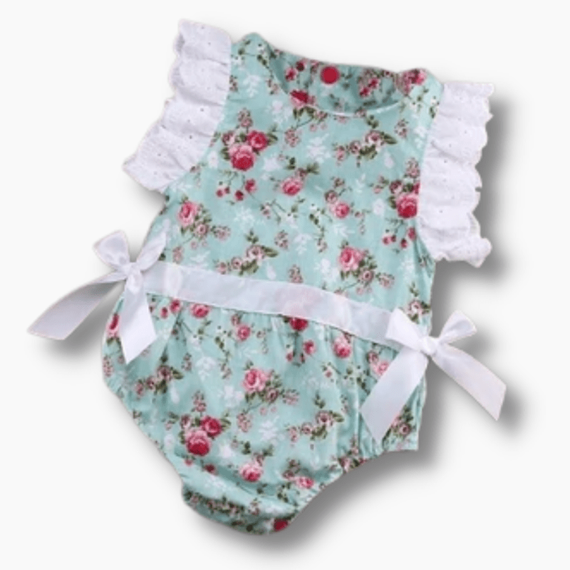 Baby & Toddler Vintage Floral Lace Romper