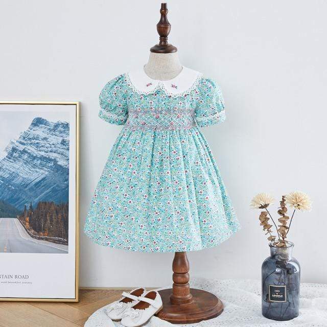 Vintage Floral Smock Dress - Momorii Vintage Floral Smock Dress - Momorii