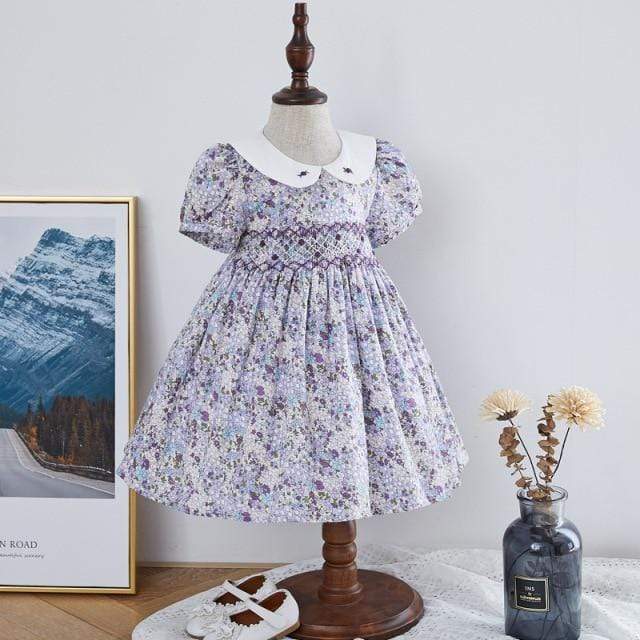 Vintage Floral Smock Dress, Flower C / 6T Vintage Floral Smock Dress, Flower C / 6T