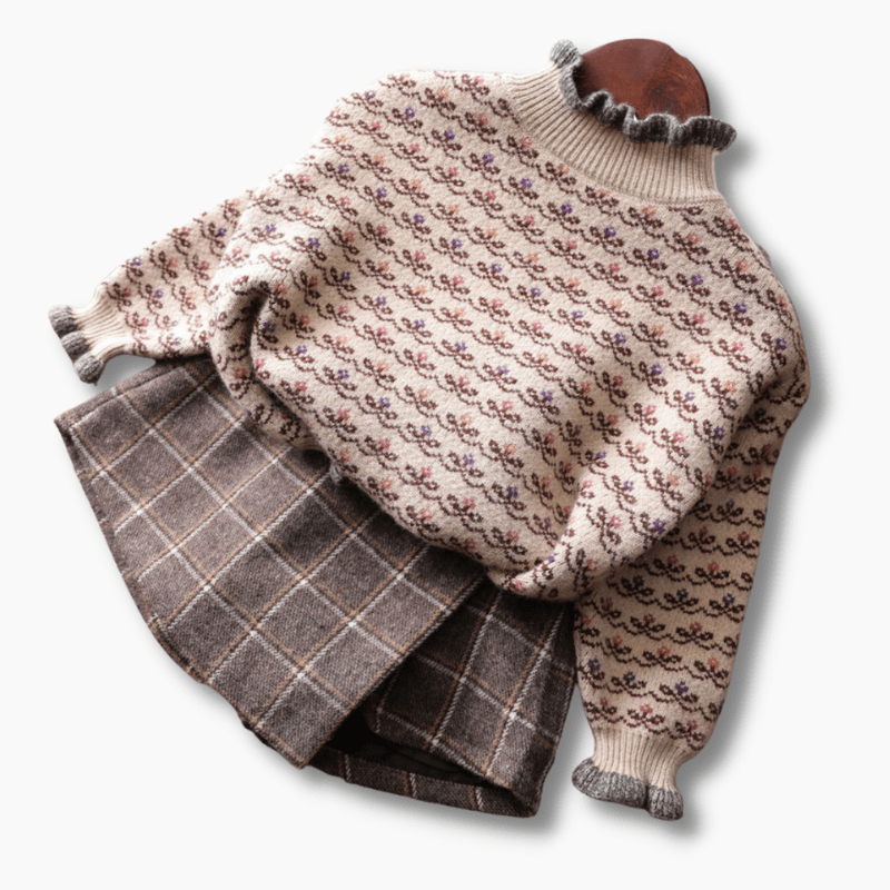 Girl's Clothing Vintage Knitted Sweater