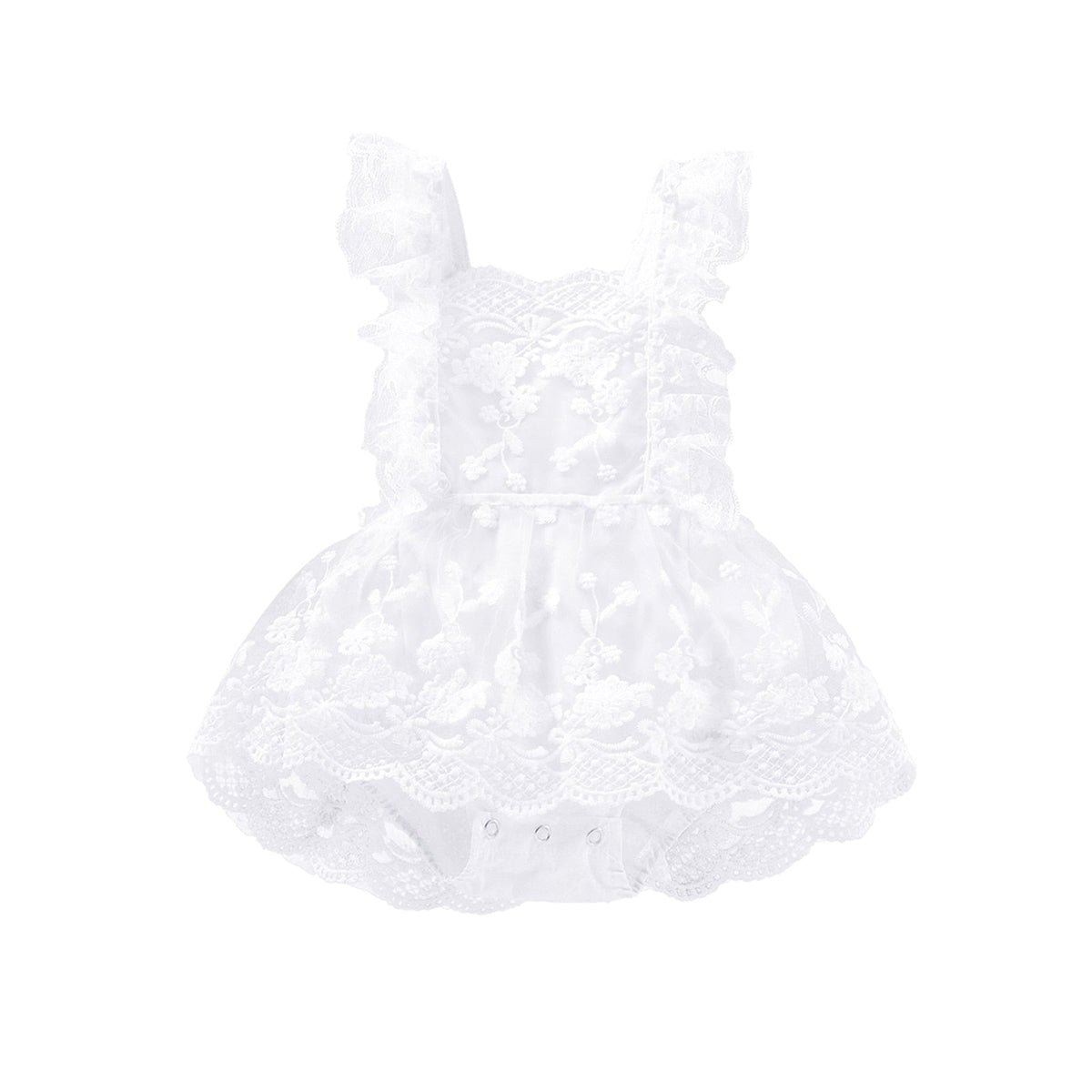 White / 3M Vintage Lace Romper